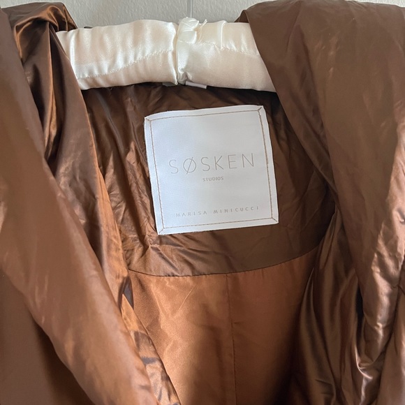 Sosken Studios Bronze Janis Down Puffer Coat - Picture 6 of 7